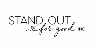 Stand Out for Good Inc. logo with elegant cursive script
